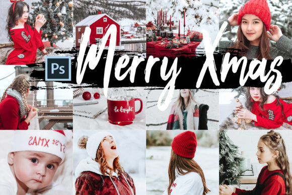05 Merry Xmas Photoshop Actions, ACR LUT