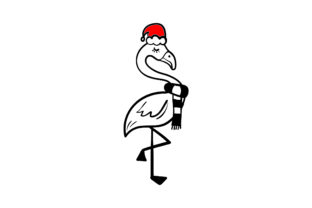 Christmas Flamingo: A Festive Graphic Design Asset