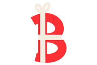 Christmas Letter B for Crafting