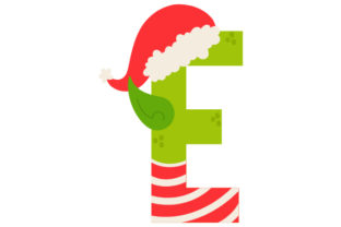 Christmas Letter E for Seasonal Design