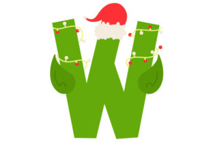 Christmas Letter W: A Festive Graphic Design Asset