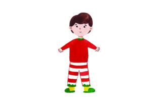 Christmas Pajama Graphic for Seasonal Content