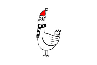 Christmas Pigeon: A Festive Graphic Design Asset
