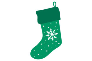 Christmas Stocking with Snowflake