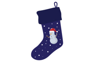 Christmas Stocking with Snowman