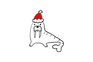 Christmas Walrus: A Festive Graphic Design Asset