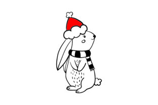 Christmas White Rabbit