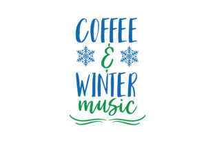 Coffee and Winter Music for Crafts